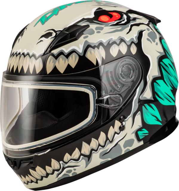 GMAX YOUTH GM-49Y DRAX SNOW HELMET SILVER YL - F2499122
