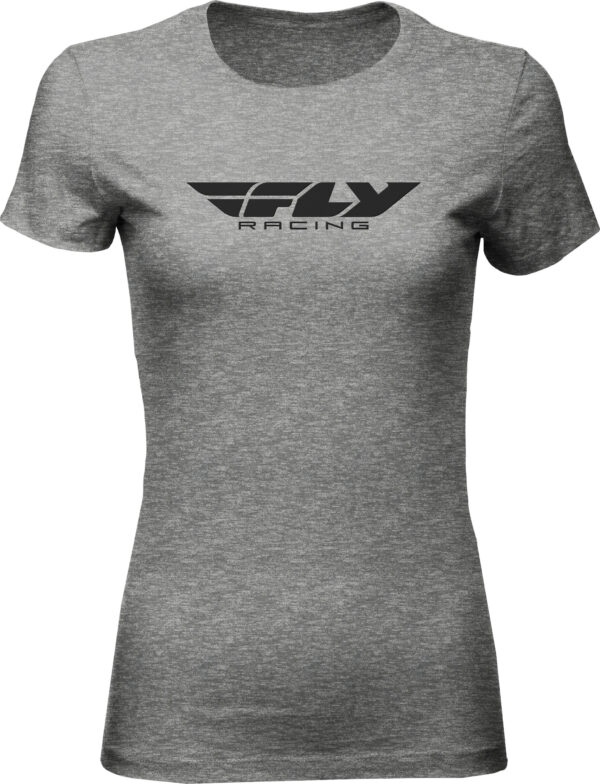 FLY RACING WOMEN'S FLY CORPORATE TEE DARK GREY HEATHER 2X - 356-03632X