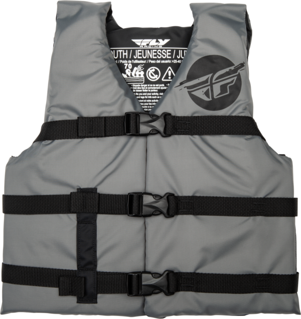 FLY RACING YOUTH FLOTATION VEST GREY/BLACK - 221-30333