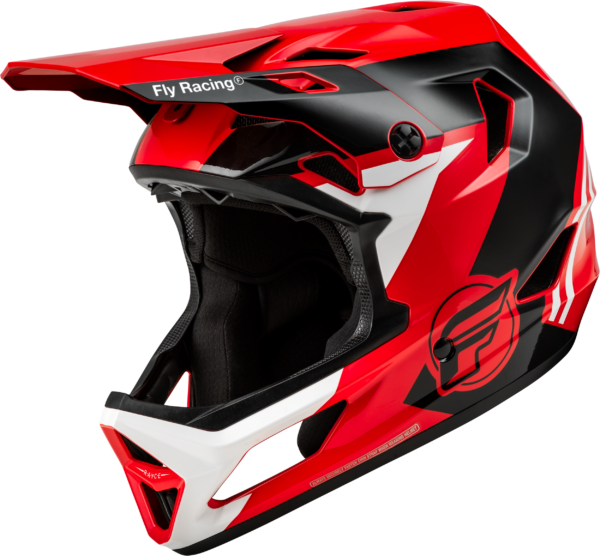 FLY RACING YOUTH RAYCE BICYCLE HELMET RED/BLACK/WHITE YM - 73-3611YM