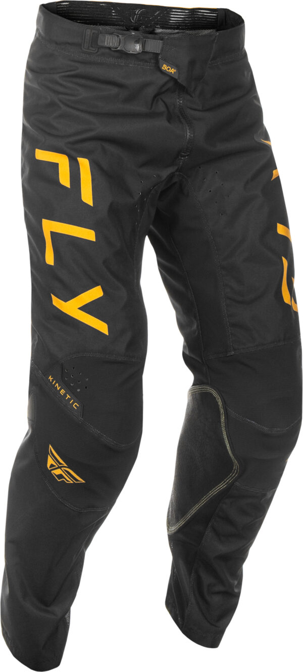 FLY RACING KINETIC CENTER PANTS CA/NY BLACK/GOLD SZ 36 - C378-53036