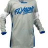 FLY RACING YOUTH KINETIC KHAOS JERSEY LIGHT GREY/BLUE/WHITE YL - 376-423YL - Image 2