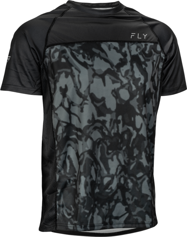 FLY RACING SUPER D JERSEY DARK GREY CAMO/BLACK LG - 352-8140L