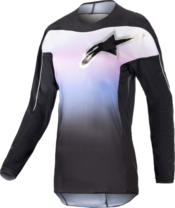 ALPINESTARS STELLA FLUID JERSEY BLACK/FROZEN PURPLE LG - 3782723-1380-LG