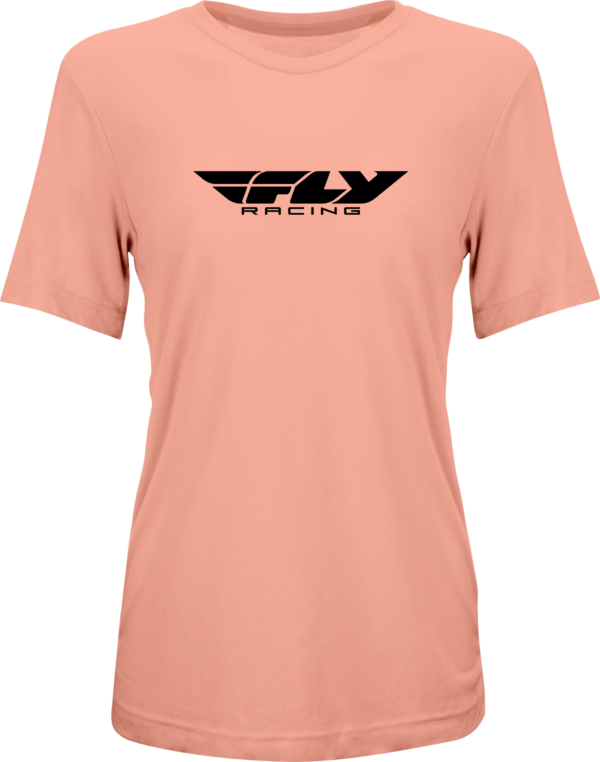 FLY RACING WOMEN'S FLY ORIGIN CORP TEE PEACH LG - 356-0102L