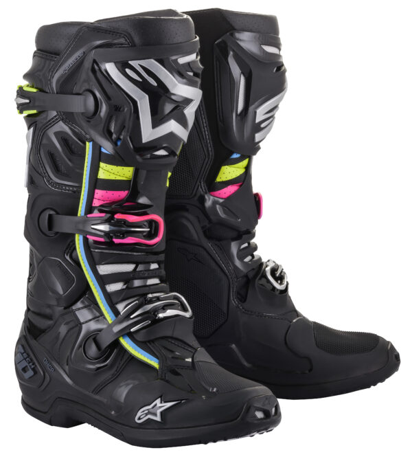 ALPINESTARS TECH 10 SUPERVENTED BOOTS BLACK HUE SZ 07 - 2010520-1991-7