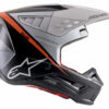 ALPINESTARS S-M5 RAYON HELMET MATTE BLK/WHT/ORANGE FLUO MD - 8304121-1242-M - Image 2