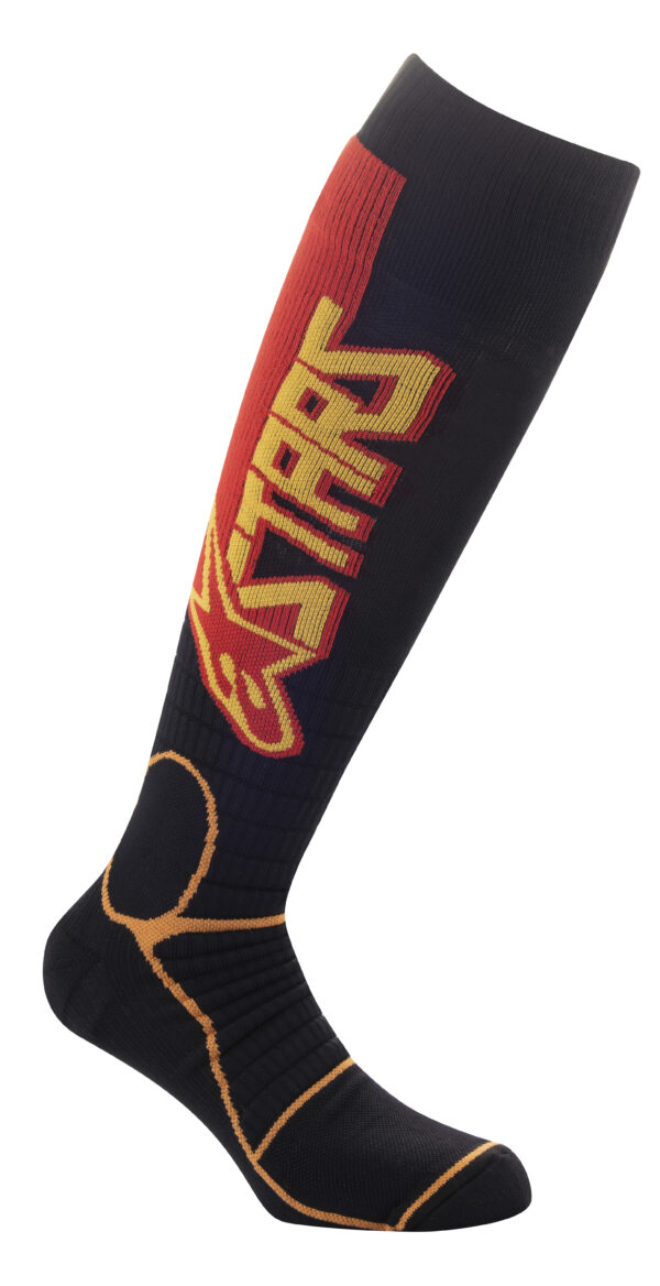 ALPINESTARS MX PRO SOCKS BLACK/YELLOW/TANGERINE SM - 4701520-1540-S