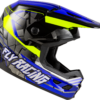 FLY RACING YOUTH KINETIC SCORCHED HELMET BLACK/GREY MD/LG - A0030629YM - Image 4