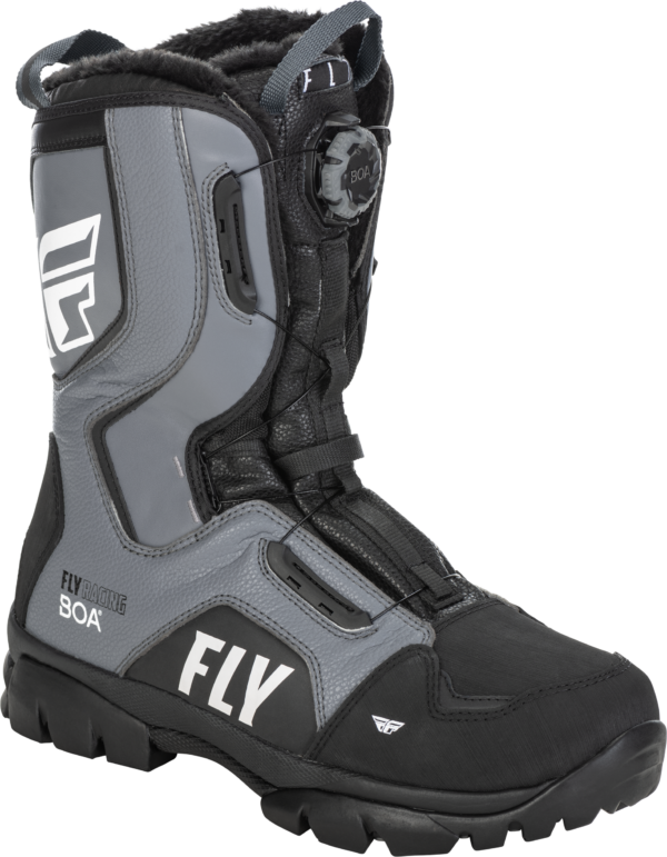 FLY RACING MARKER BOA BOOT BLACK/GREY SZ 06 - 361-96606