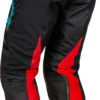 FLY RACING KINETIC MESH RAVE PANTS RED/BLACK/MINT SZ 40 - 377-32240 - Image 2