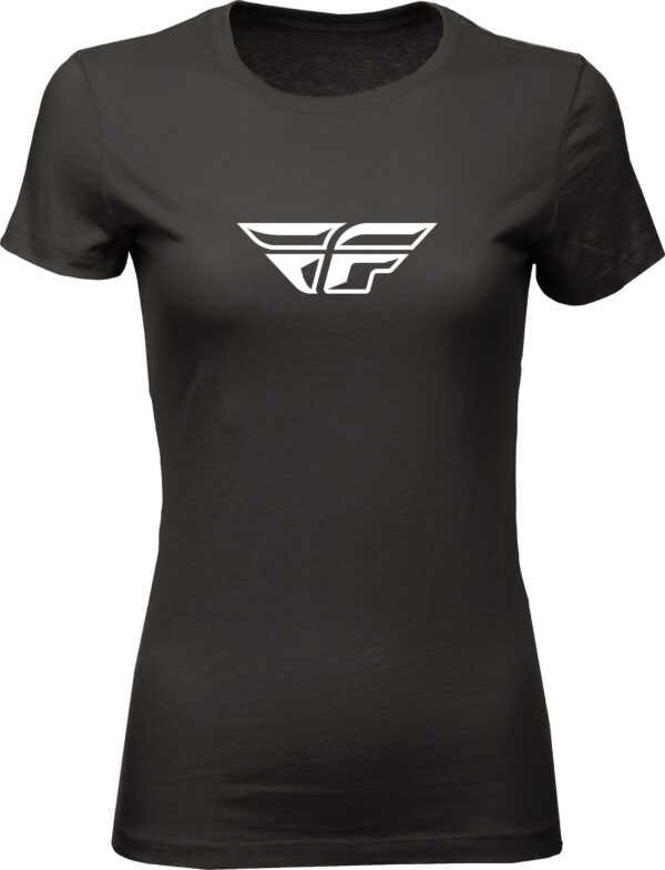 FLY RACING WOMEN'S FLY F-WING TEE BLACK 2X - 356-04802X