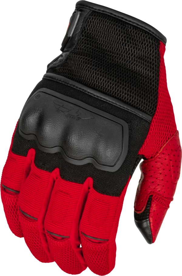 FLY RACING COOLPRO FORCE GLOVES BLACK/RED 2X - 476-41292X