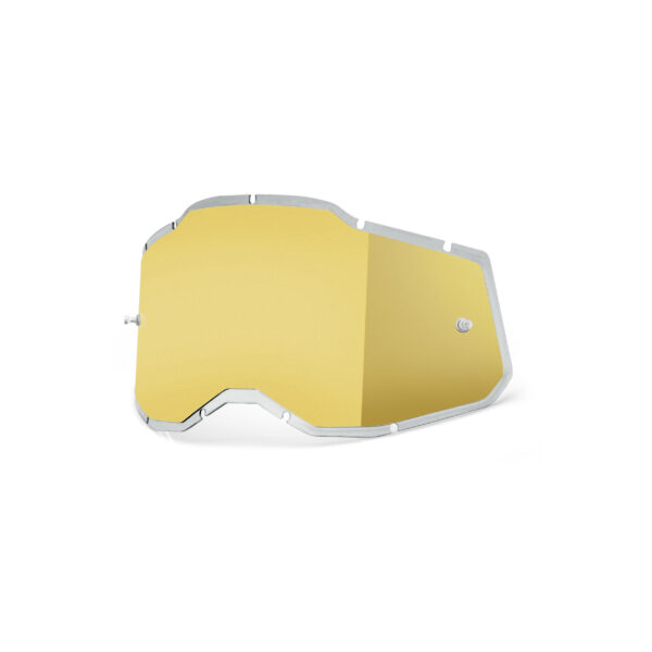 100-PERCENT RC2/AC2/ST2 PLUS REPLACEMENT INJECTED MIRROR GOLD LENS - 59091-00004