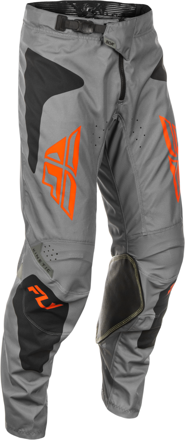 FLY RACING KINETIC SYM PANTS GREY/ORANGE/BLACK SZ 40 - 378-43240