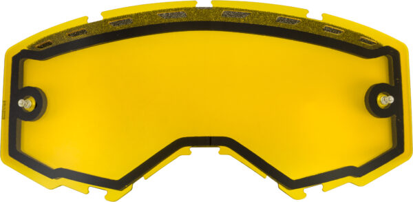 FLY RACING DUAL LENS W/VENTS AND POST YELLOW - FLB-029