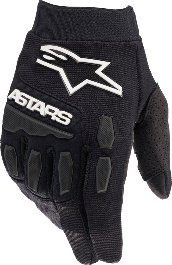 ALPINESTARS YOUTH FULL BORE GLOVES BLACK/WHITE 2XS - 3543622-10-2XS