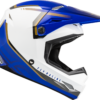 FLY RACING KINETIC VISION HELMET WHITE/BLUE XS - F73-8654XS - Image 4