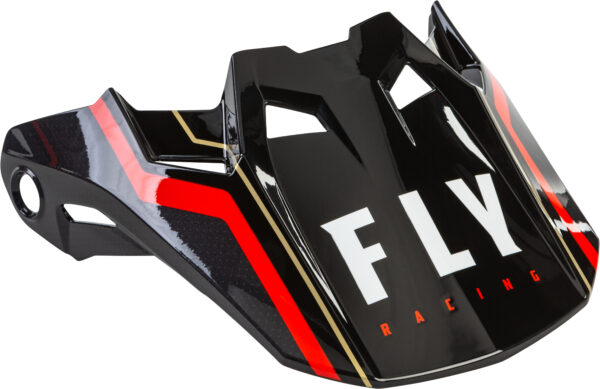 FLY RACING FORMULA CARBON AXON HELMET VISOR BLACK/RED XL-2X - 73-4725L