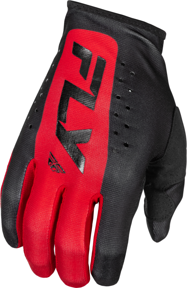 FLY RACING LITE GLOVES BLACK/RED XS - 378-711XS