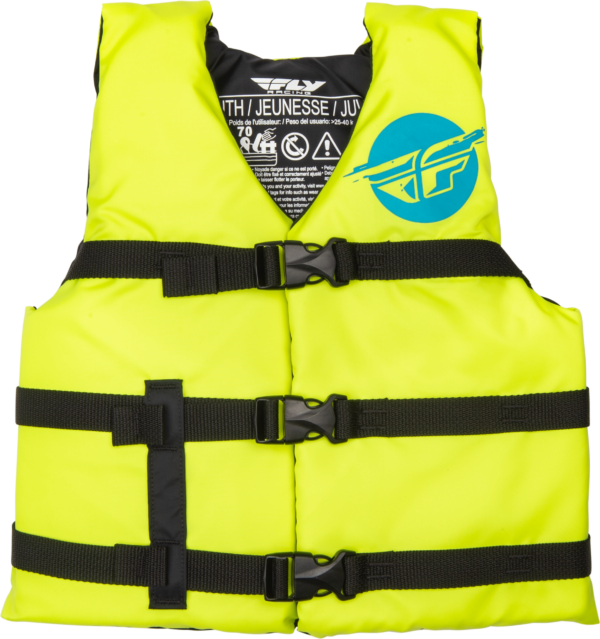 FLY RACING YOUTH FLOTATION VEST HI-VIS/BLUE - 221-30331