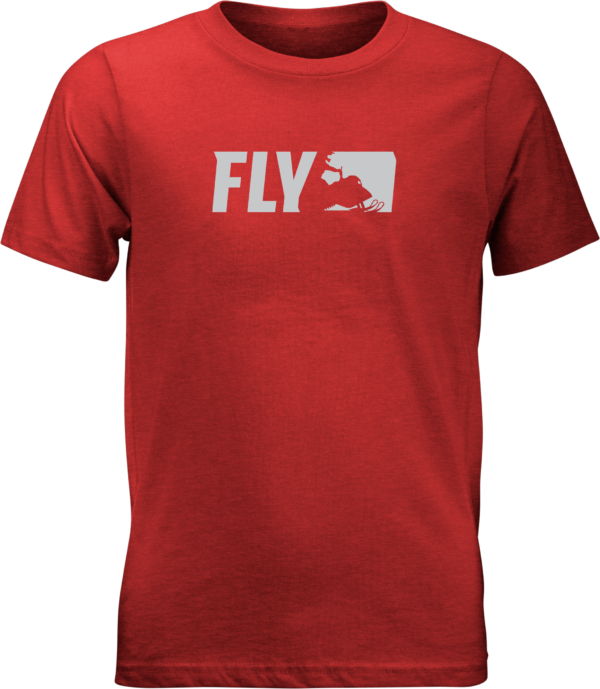 FLY RACING FLY YOUTH PRIMARY TEE RED YX - 352-0527YX