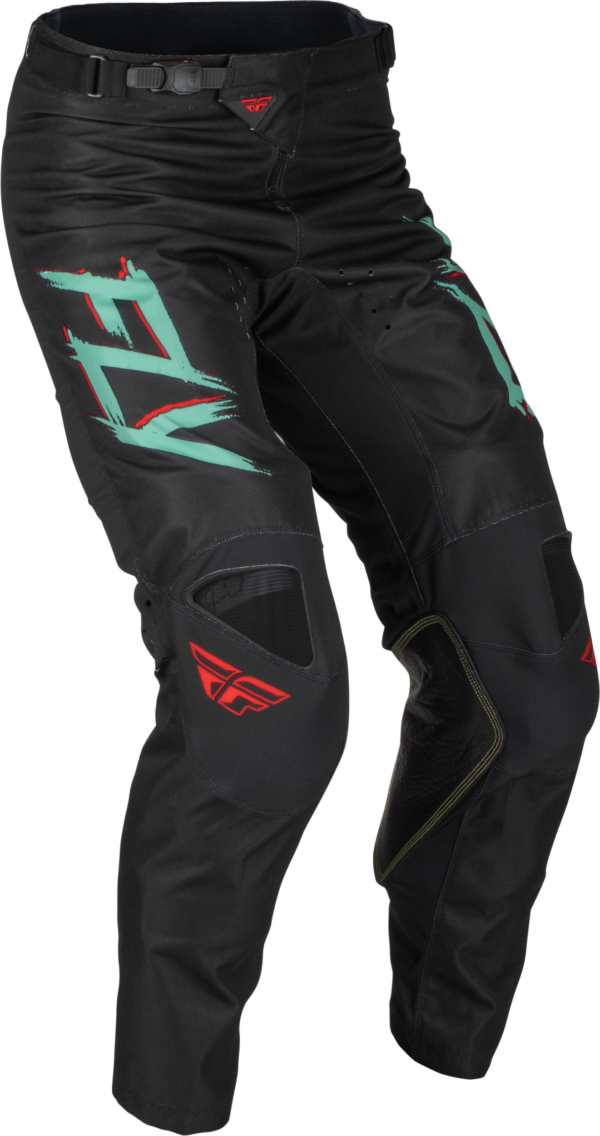 FLY RACING KINETIC S.E. RAVE PANTS BLACK/MINT/RED SZ 34 - 376-53434