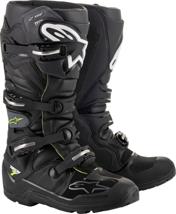 ALPINESTARS TECH 7 ENDURO DS BOOTS BLACK/GREY SZ 14 - 2012620-106-14