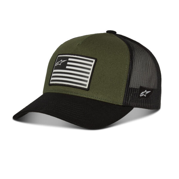 ALPINESTARS FLAG SNAPBACK HAT MILITARY/ BLACK O/S - 1211-81013-6910-OS