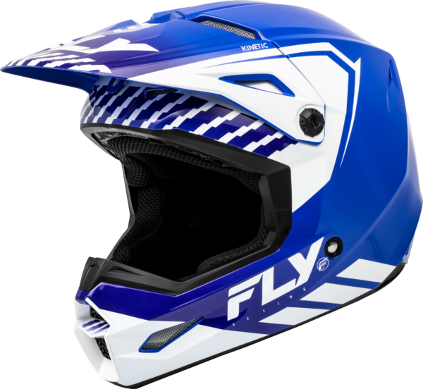 FLY RACING YOUTH KINETIC MENACE HELMET BLUE/WHITE YS - F73-8656YS