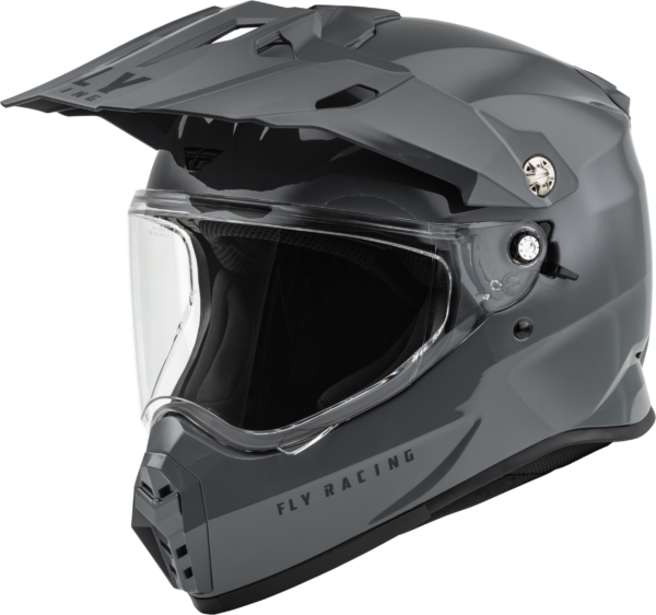 FLY RACING TREKKER SOLID HELMET GREY XS - 73-7035XS