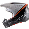 ALPINESTARS S-M5 RAYON HELMET MATTE BLK/WHT/ORANGE FLUO MD - 8304121-1242-M - Image 3