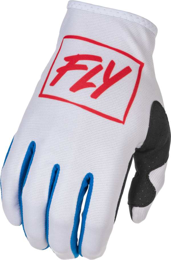 FLY RACING LITE GLOVES RED/WHITE/BLUE LG - 375-713L