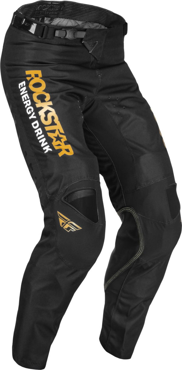 FLY RACING KINETIC ROCKSTAR PANTS BLACK/GOLD SZ 32 - 375-03332