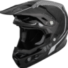 FLY RACING YOUTH FORMULA CARBON TRACER HELMET SILVER/BLACK YL - 73-4444YL - Image 4