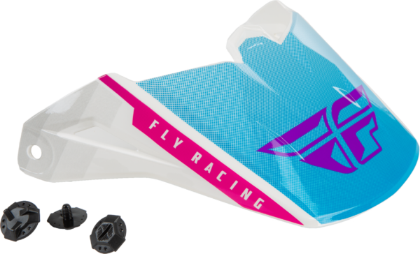 FLY RACING KINETIC DRIFT HELMET VISOR PINK/WHITE/BLUE - F73-88205