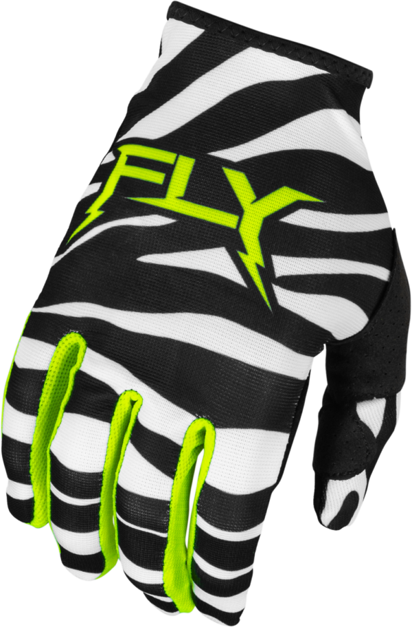 FLY RACING LITE UNCAGED GLOVES BLACK/WHITE/NEON GREEN XS - 377-742XS