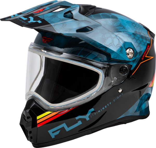 FLY RACING TREKKER CW CONCEAL HELMET DUAL SHLD SLATE/BLACK/RED XS - 73-31359XS