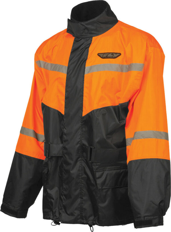 FLY RACING 2-PIECE RAIN SUIT BLACK/ORANGE MD - 479-8019M