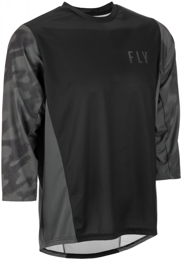 FLY RACING RIPA 3/4 SLEEVE JERSEY BLACK/GREY CAMO LG - 352-8096L