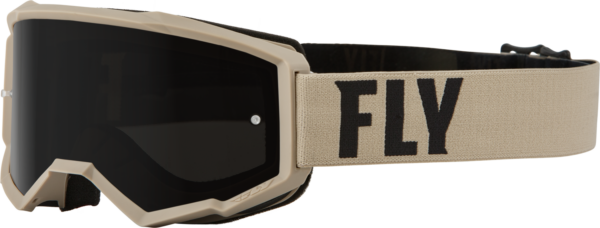 FLY RACING FOCUS SAND GOGGLE KHAKI/BROWN W/ DARK SMOKE LENS - 37-51148