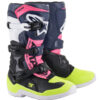 ALPINESTARS TECH 3S KIDS BOOTS BLACK/ DARK BLUE/PINK FLUO SZ 01 - 2014518-1176-1 - Image 5