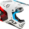 FLY RACING FORMULA CP SLICE HELMET WHITE/RED/CYAN 2X - 73-00522X - Image 5