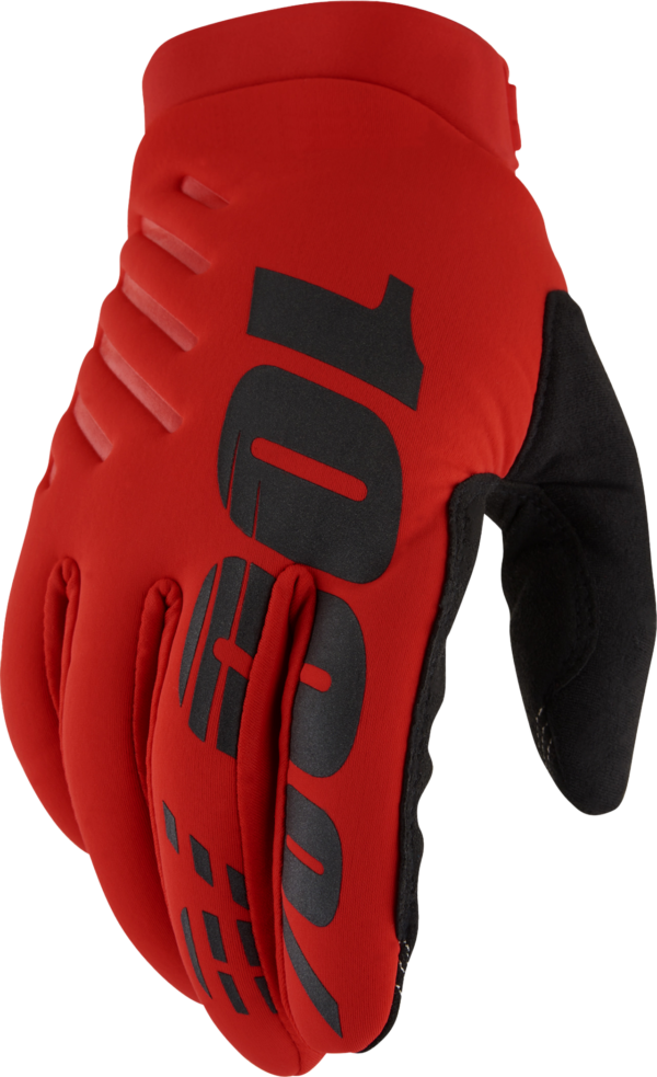 100-PERCENT BRISKER GLOVES RED LG - 10003-00032