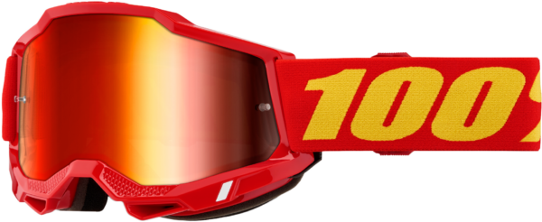 100-PERCENT ACCURI 2 GOGGLE RED MIRROR RED LENS - 50014-00042