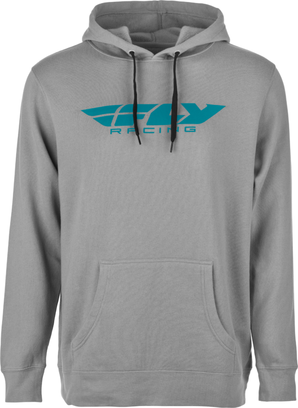 FLY RACING FLY CORPORATE PULLOVER HOODIE GREY/BLUE XL - 354-0136X