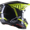 ALPINESTARS S-M5 BEAM HELMET BLK/ANTHRA/YLW FLUO GLOSSY LG - 8303722-1151-L - Image 2