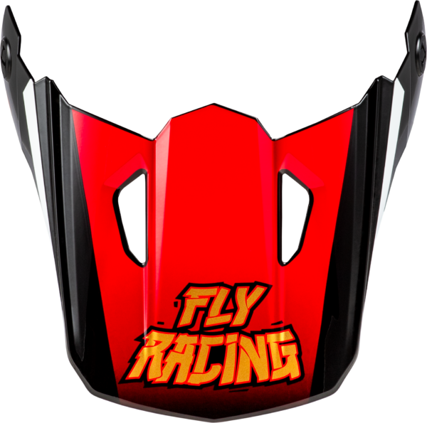 FLY RACING YOUTH KINETIC SCORCHED HELMET VISOR RED/BLACK/WHITE YS-YL - 73-8676