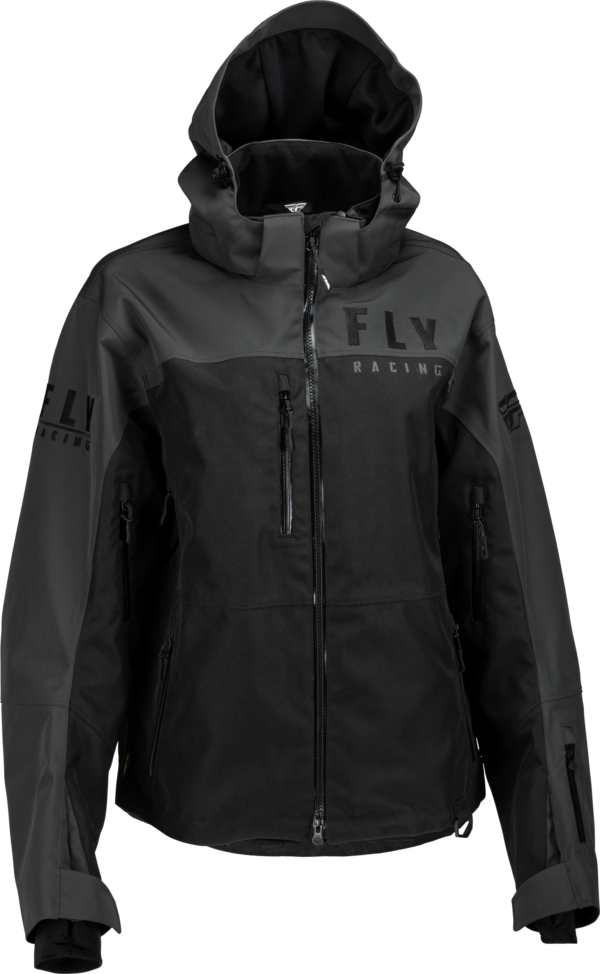 FLY RACING WOMEN'S CARBON JACKET BLACK/GREY XS - 470-4500XS