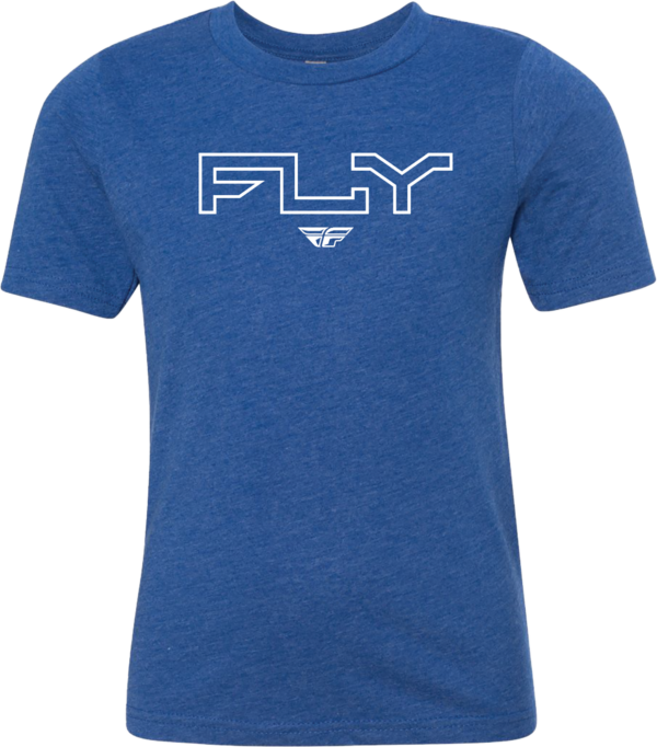 FLY RACING YOUTH FLY EDGE TEE ROYAL BLUE YL - 354-0310YL